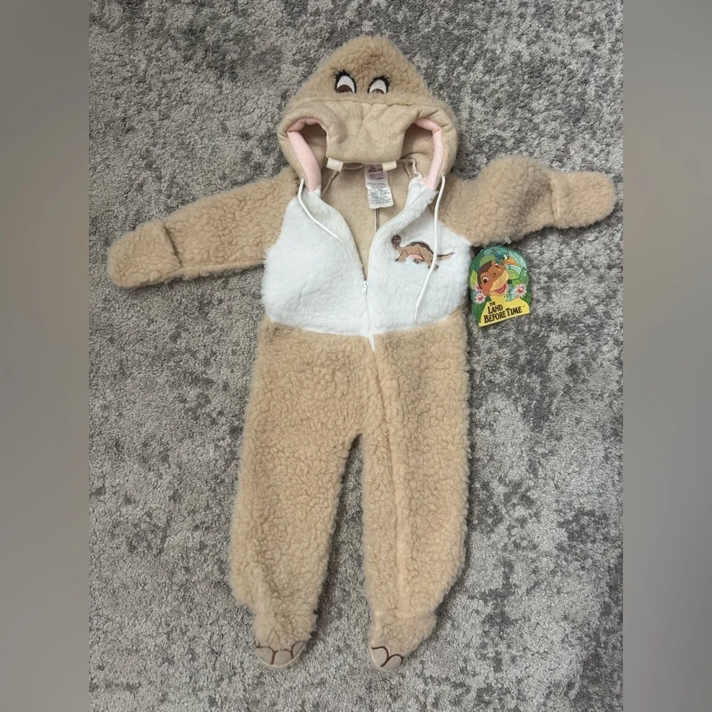 Vintage 1988 The Land Before Time Littlefoot Costume size 6-12 months